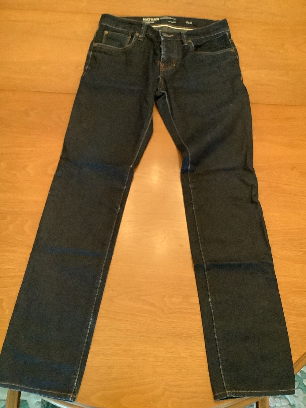 Nathan Men's Dark Blue Modern Slim Fit Jeans